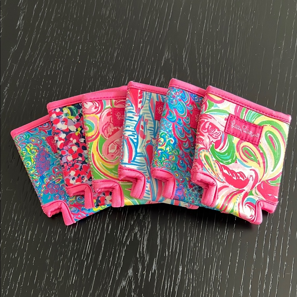 Lilly Pulitzer Colorful Drink Koozies Set